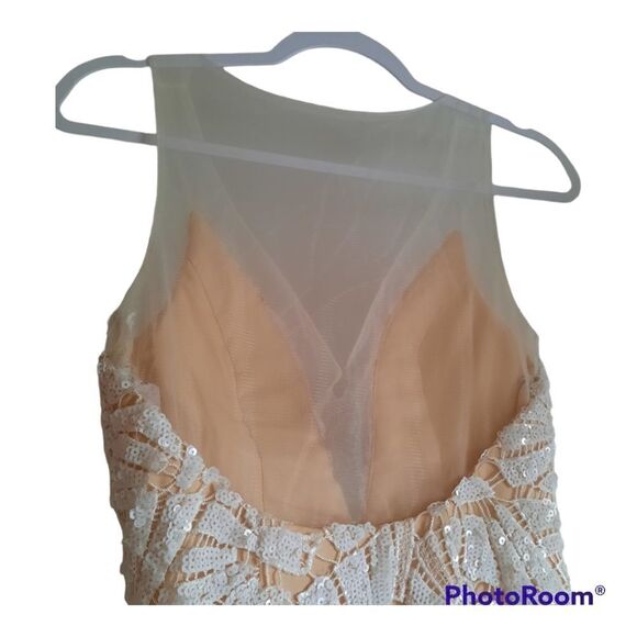 PartyTime Formal White Sequin Dress - Picture 4 of 7